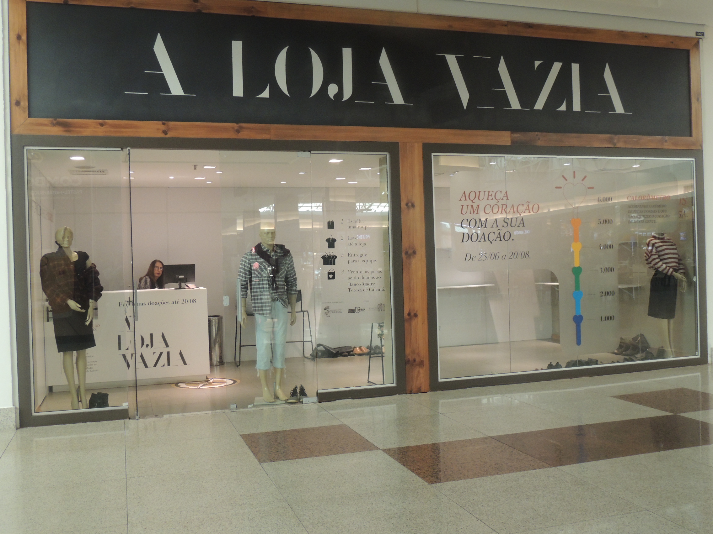 “A Loja Vazia de Agasalhos” do Shopping Pelotas estende-se até o dia 20 de agosto