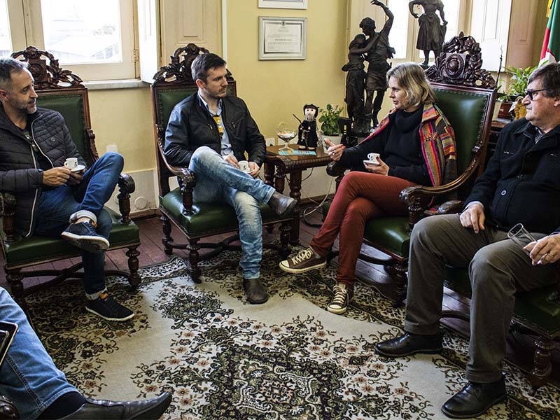 Prefeita de Pelotas recebe executivos da Comercial Zaffari de Passo Fundo