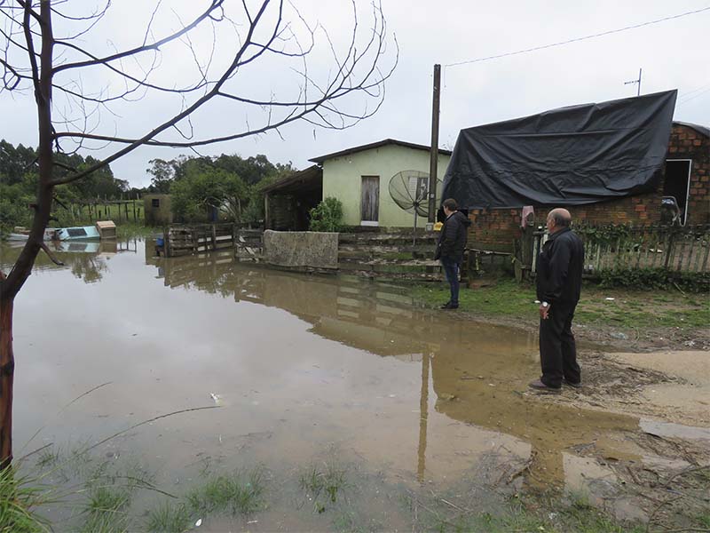 Transtornos causados pela chuva são monitorados pelo Executivo de Turuçu