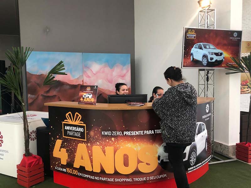 Partage Shopping Rio Grande comemora aniversário de 4 anos com sorteio de carro 0 km