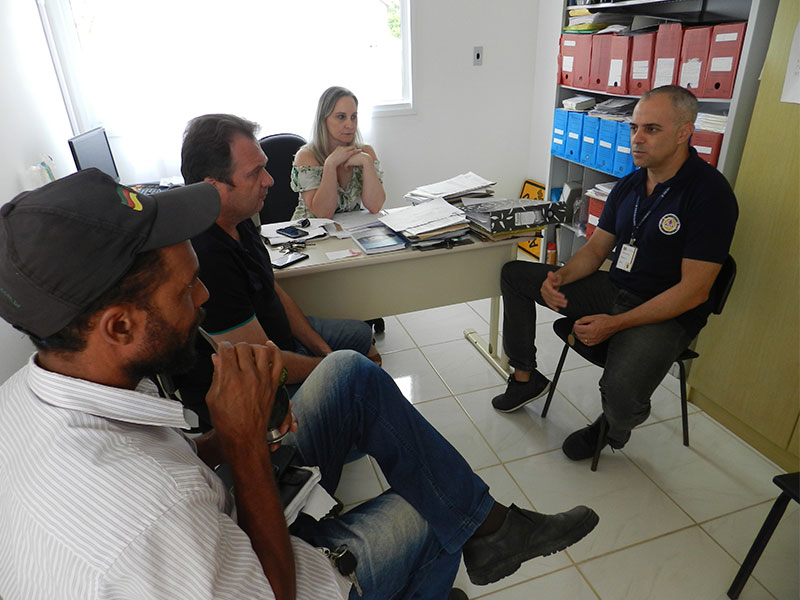 Morro Redondo recebe visita técnica do coordenador regional da Defesa Civil