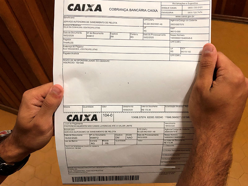 Sanep alerta para golpes com boletos falsos em Pelotas