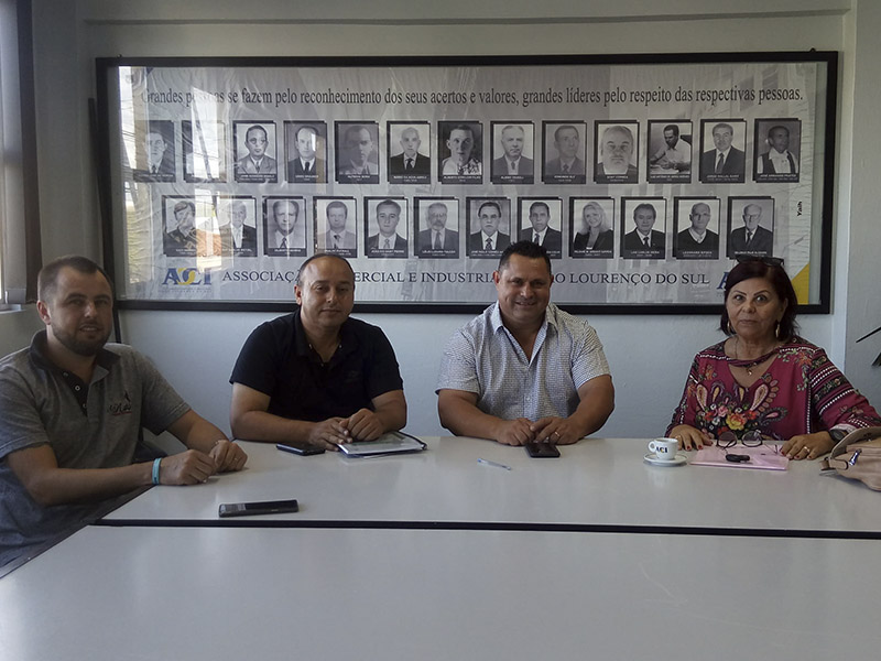ACI/CDL de São Lourenço do Sul recebe visita dos conselhos Corede-Sul e Comude