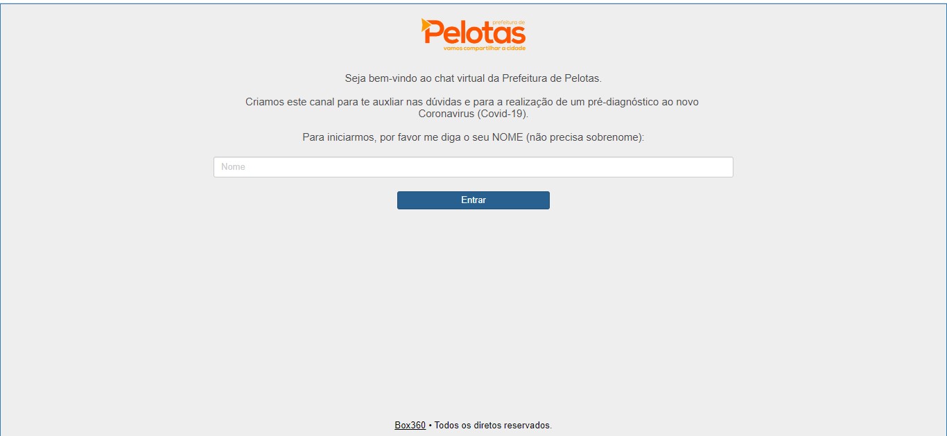 Pelotas: Hotsite do coronavírus oferece atendimento online à população