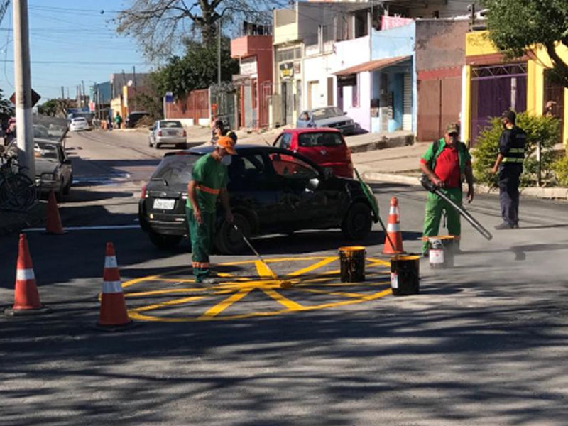 Pelotas: Nova rotatória organiza trânsito próximo à Guabiroba