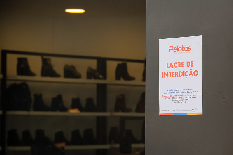 Fiscalização no comércio é intensificada na região central de Pelotas