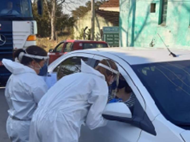 Barreiras sanitárias são realizadas em Morro Redondo no final de semana