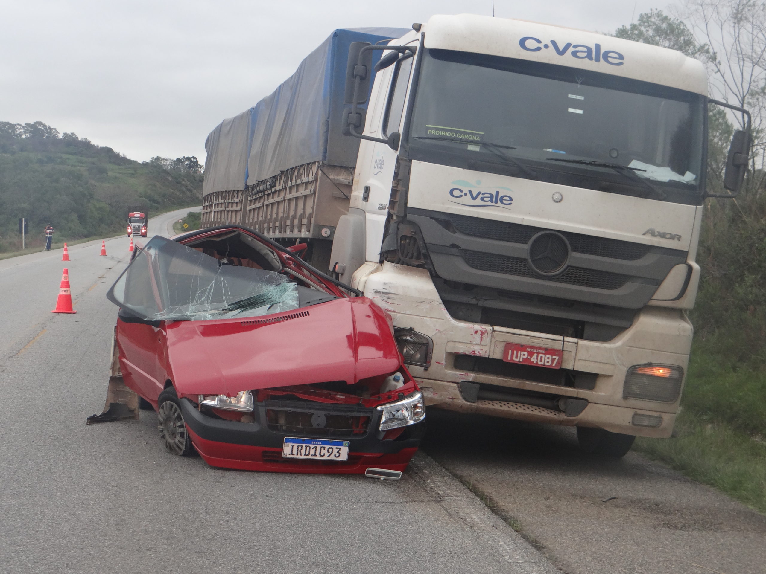 Piratini: Grave acidente causa morte de agricultor na BR-293