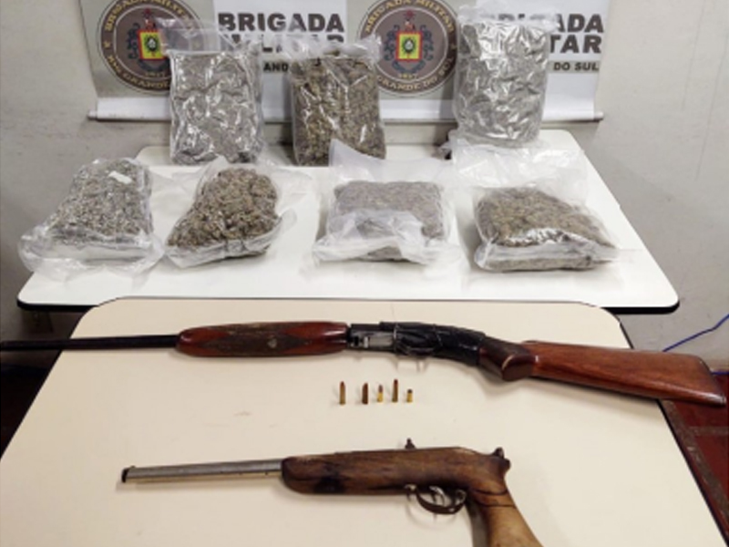 Operação Hórus prende três homens com drogas e armas em Jaguarão