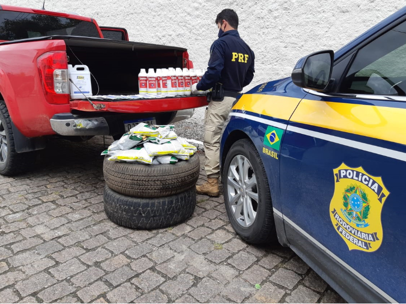 PRF prende contrabandista e apreende carga de agrotóxicos em Pelotas