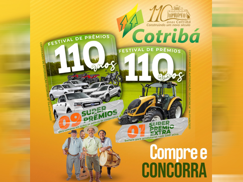 Festival de Prêmios 100 anos Cotribá