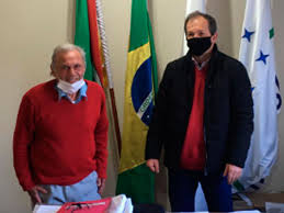 Rui Brizolara (DEM) recebe a visita do primeiro vice-prefeito de Morro Redondo