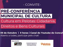 Em Pelotas, 2ª Pré-Conferência Municipal de Cultura ocorre neste sábado