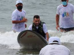 Rio Grande: Surfe inclusivo marca aniversário do Cassino