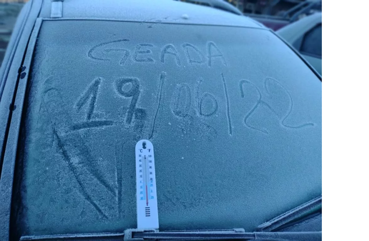 Dia mais frio do ano tem quase -7ºC e geada até no litoral