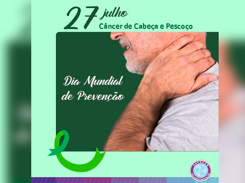 Julho Verde: conscientização para o Câncer de Cabeça e Pescoço na Aapecan