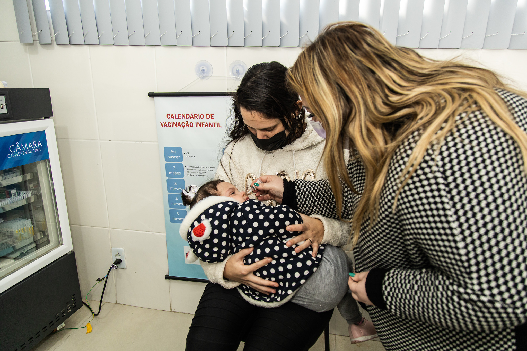 Público infantil comparece para o Dia D de vacinação em Pelotas