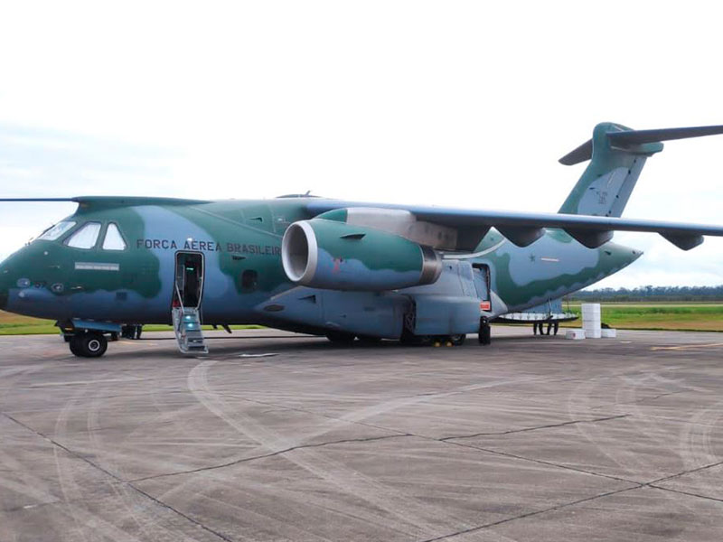 Aeronave do Programa Antártico Brasileiro pousa no Aeroporto Internacional de Pelotas