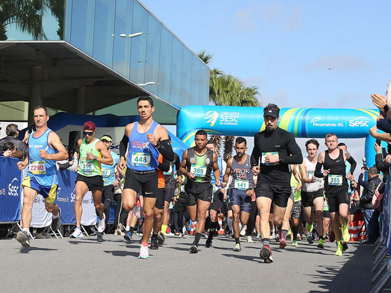 Pelotas reúne 650 corredores para a 10ª etapa do Circuito Sesc de Corridas