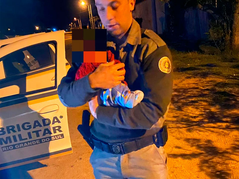 Policiais militares salvam bebê engasgado em Piratini