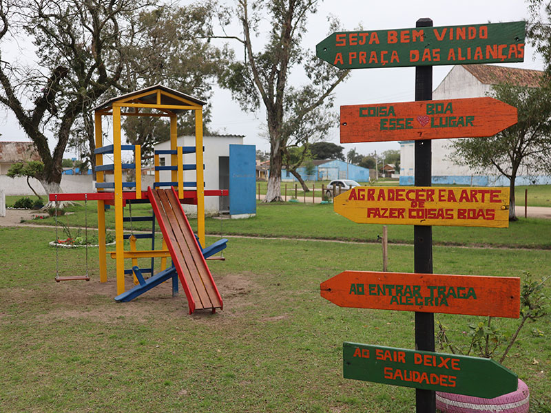 Arroio Grande: Praça de Santa Isabel recebe melhorias