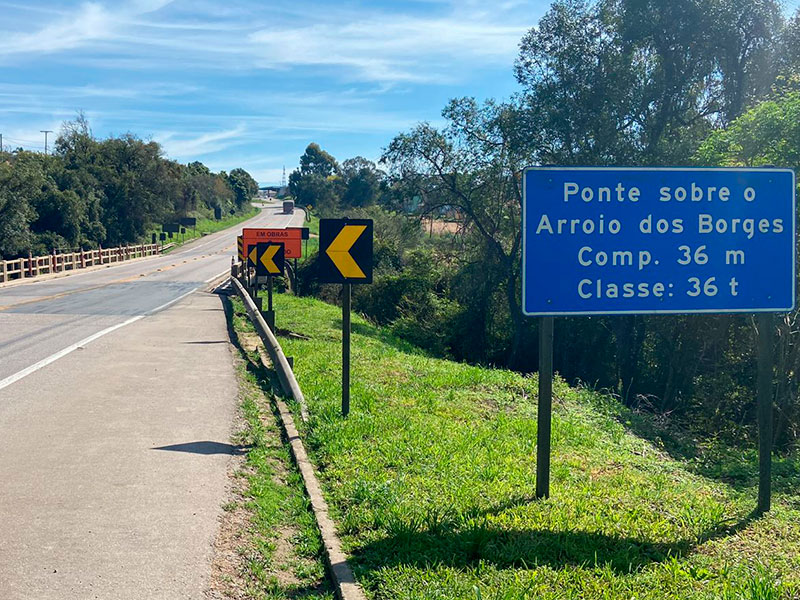 Ecosul dá início ao alargamento do passeio de pontes na BR-392