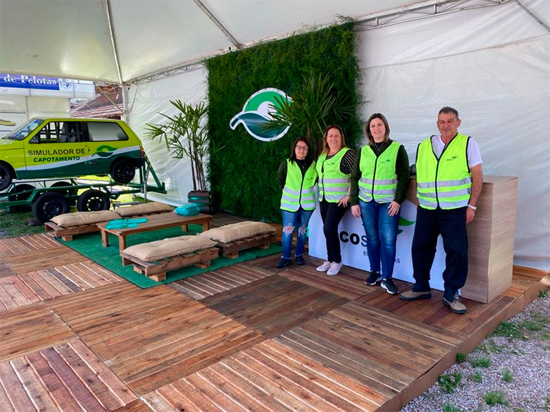 Ecosul disponibiliza serviços de conscientização no trânsito na 96° Expofeira Pelotas