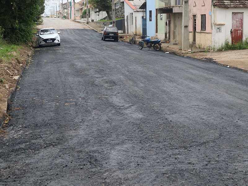 Arroio Grande: Começa a obra de asfaltamento da rua Basílio Conceição