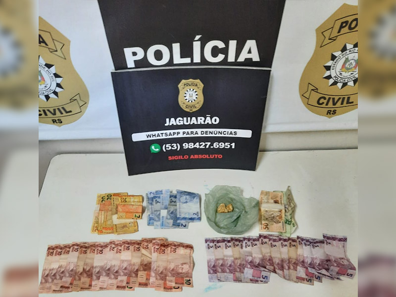 Polícia Civil prende suspeito por tráfico em Jaguarão