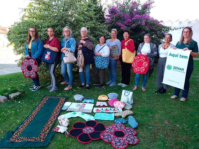 Curso de Artesanato Patchwork é realizado em Morro Redondo