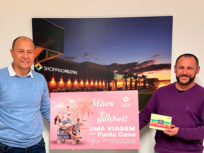 Vencedor de sorteio do Shopping Pelotas celebra viagem para Punta Cana