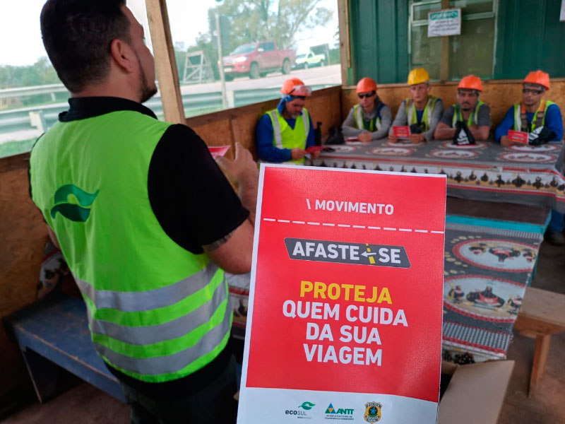 Ecosul promove ação de conscientização do “Movimento Afaste-se” na BR 16
