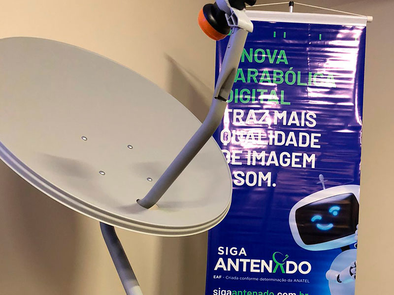 Siga Antenado abre agendamentos de instalação do kit gratuito com a nova parabólica digital em cinco municípios da região