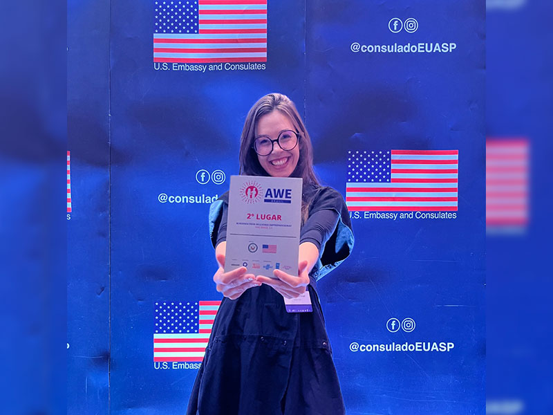 Designer de Morro Redondo recebe premiação da embaixada e consulado americano em São Paulo