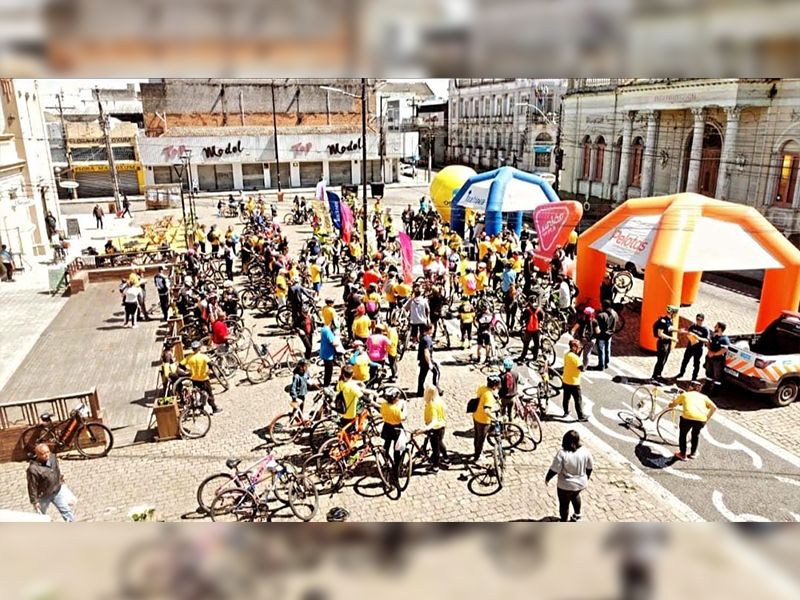 Passeio ciclístico reúne 186 participantes em Pelotas
