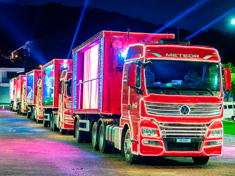 Caravana de Natal da Coca-Cola chega hoje (31) a Pelotas