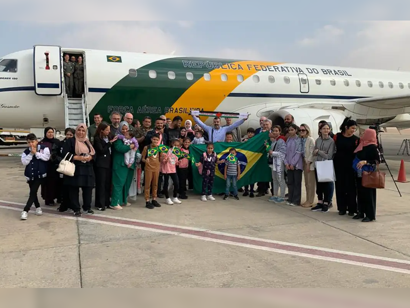 Brasileiros repatriados de Gaza já estão a caminho do Brasil