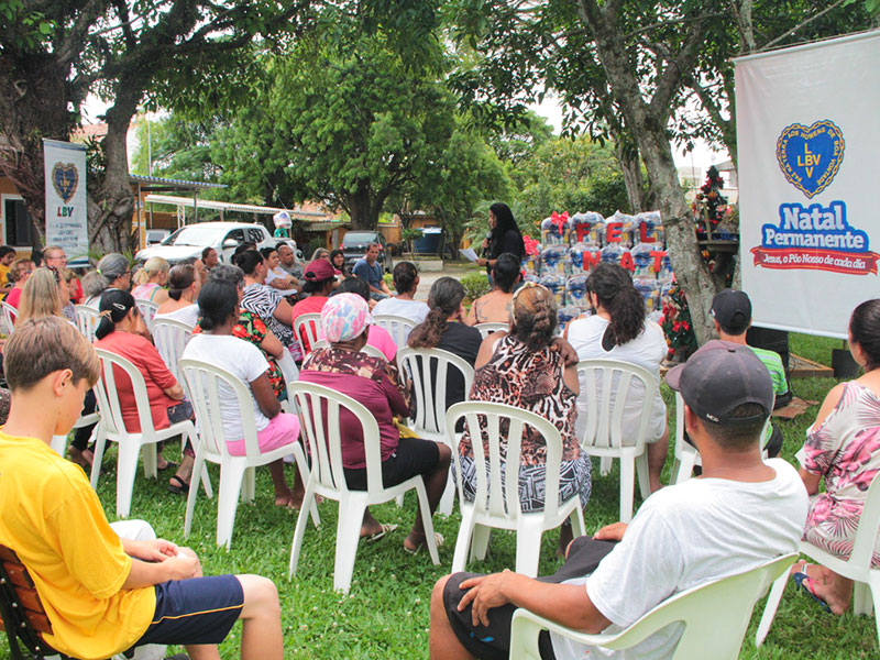 Legião da Boa Vontade (LBV) distribui cestas de Natal a 263 famílias na região
