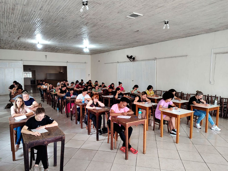 São Lourenço do Sul: Prova de seleção para o Programa Primeira Infância Melhor reúne mais de 50 participantes