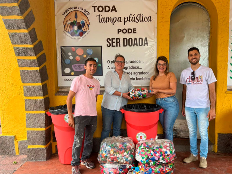 Rio Grande incentiva ação para transformar tampinhas plásticas em livros