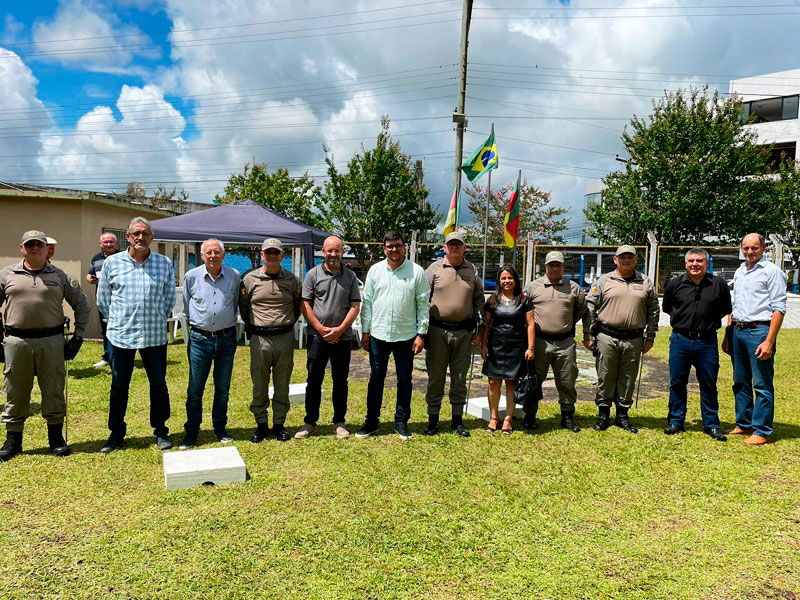 Prefeita em exercício de Morro Redondo participa do ato de posse do novo comandante da 4ª Companhia do 4º BPM em Canguçu