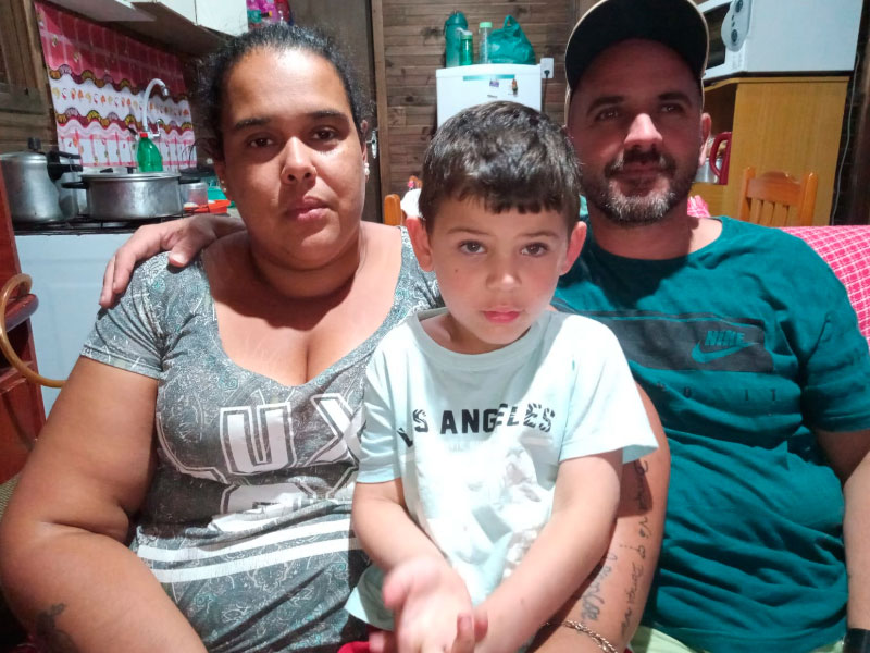 Piratini: Casal pede ajuda para custear exame e consulta para o filho de 4 anos