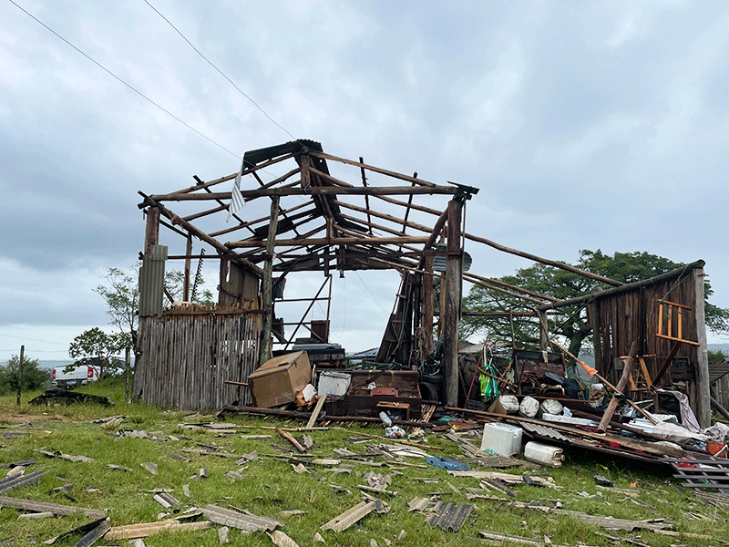 Cerrito decreta situação de emergência após estragos causados por tempestade