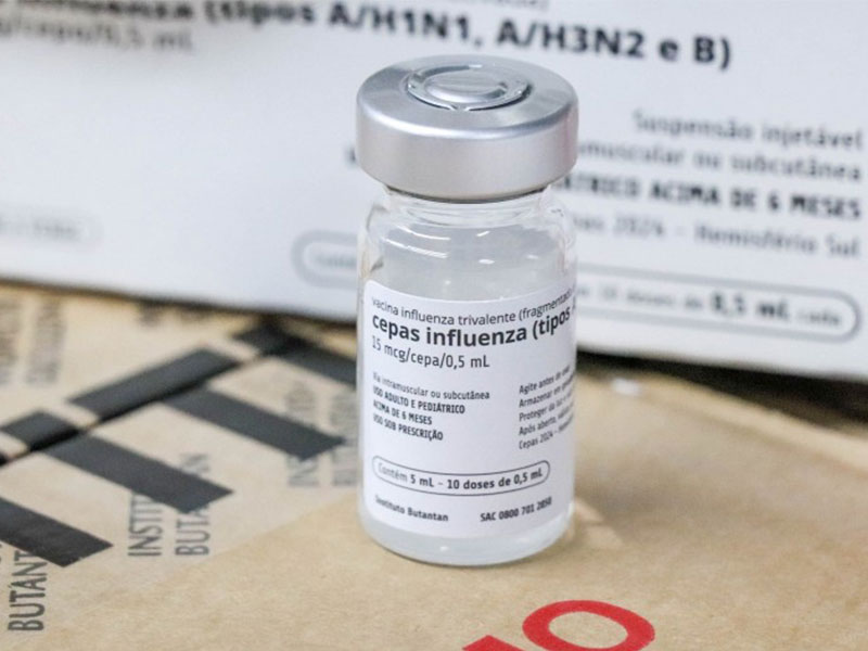 RS recebe 480 mil doses de vacinas contra a gripe para dar início à estratégia de imunização