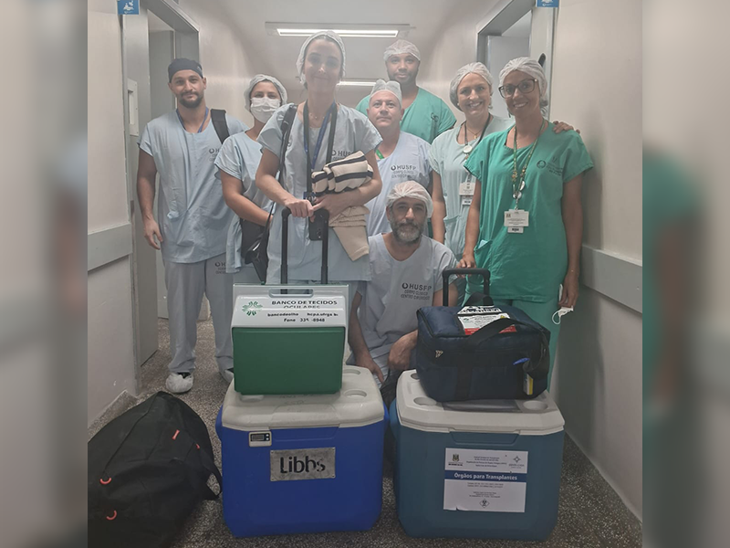 Pelotas: Equipe da Comissão de Doação de órgãos do HUSFP realiza primeira captação do ano