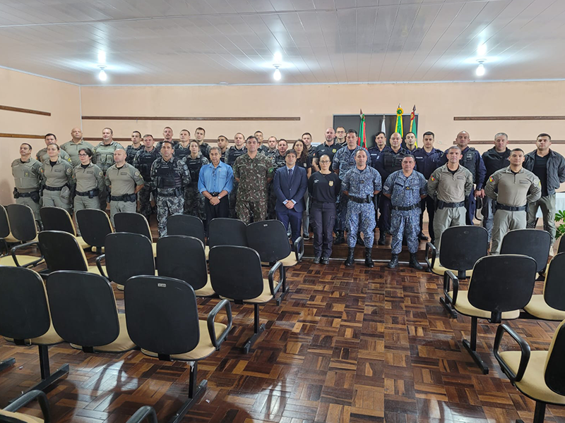 Jaguarão: Brigada Militar realiza formatura de lançamento da Operação Simultânea 2024