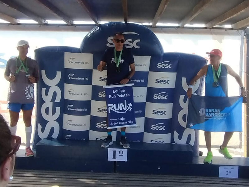 Pelotas: Equipe de Renan Barckfeld conquista pódio na Corrida do Choque da Brigada Militar