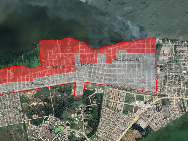 Prefeitura do Rio Grande disponibiliza mapa das áreas de risco
