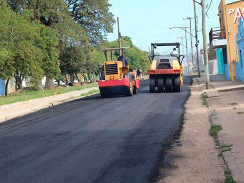 Avançam as obras de pavimentação em Cerrito