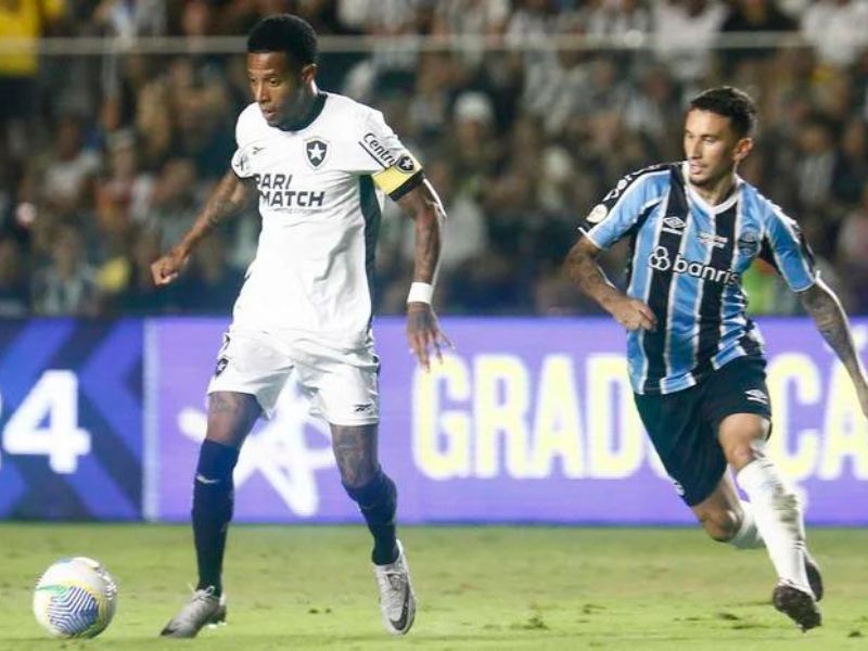 Grêmio perde por 2 a 1 para o Botafogo e entra na zona de rebaixamento
